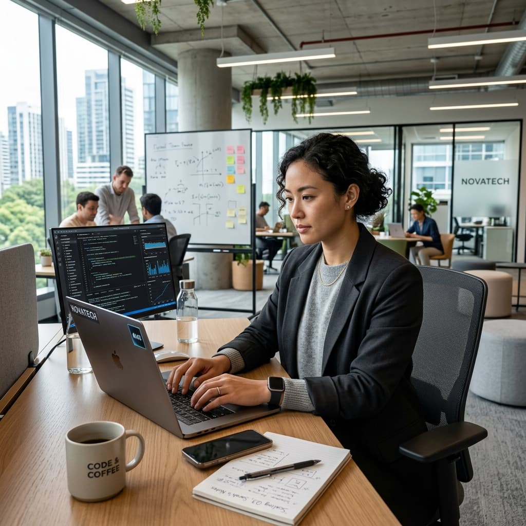 Startup Founder Working